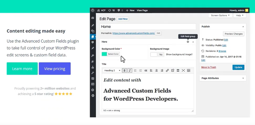 WordPress自定义字段Advanced Custom Fields Pro(ACF)